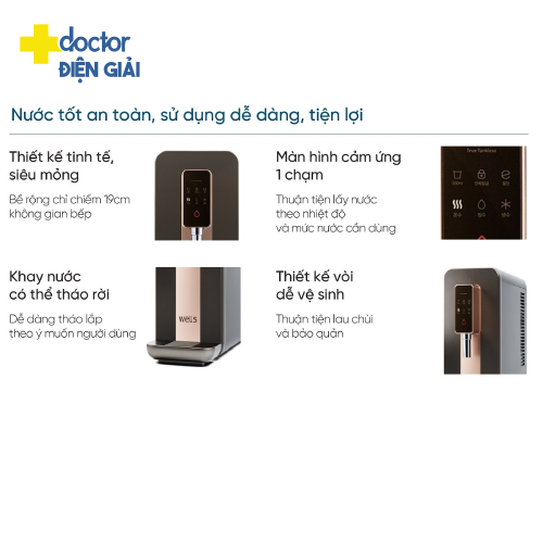 Máy lọc nước Wells True Tankless Rose Gold